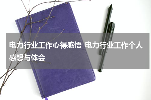 电力行业工作心得感悟_电力行业工作个人感想与体会