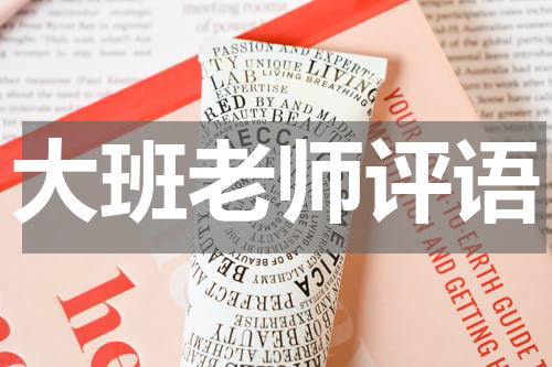 大班老师评语