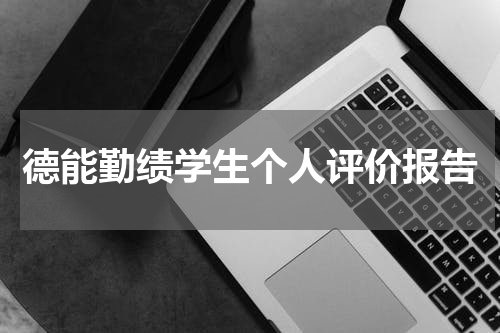 德能勤绩学生个人评价报告