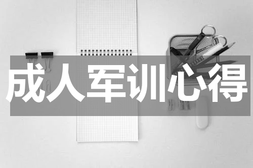 成人军训心得