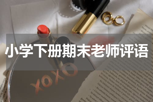 小学下册期末老师评语