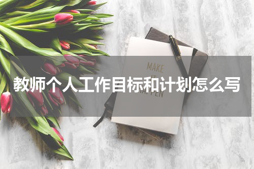 教师个人工作目标和计划怎么写