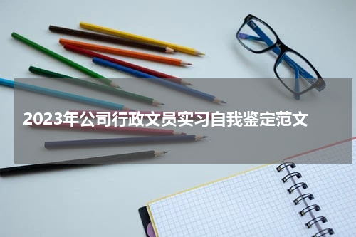 2023年公司行政文员实习自我鉴定范文