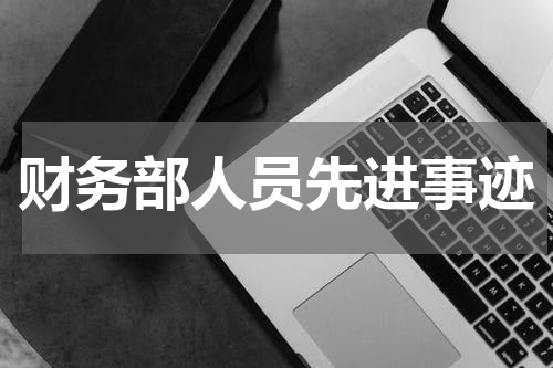财务部人员先进事迹