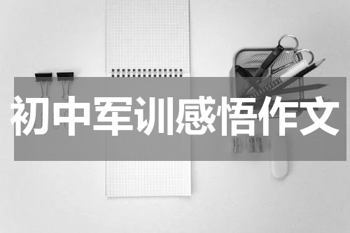 初中军训感悟作文