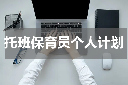 托班保育员个人计划