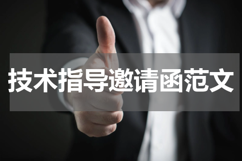 技术指导邀请函范文