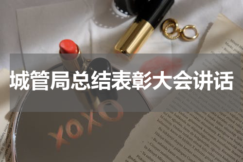 城管局总结表彰大会讲话