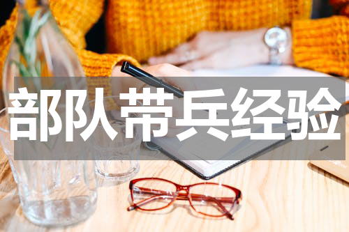 部队带兵经验