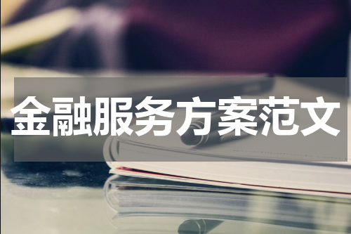 金融服务方案范文