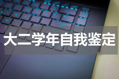 大二学年自我鉴定