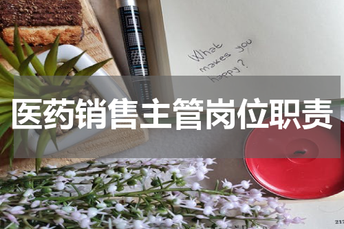 医药销售主管岗位职责
