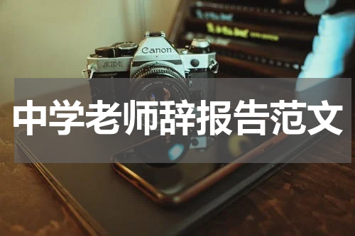中学老师辞报告范文