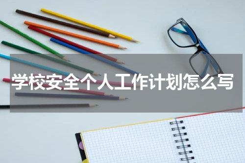 学校安全个人工作计划怎么写