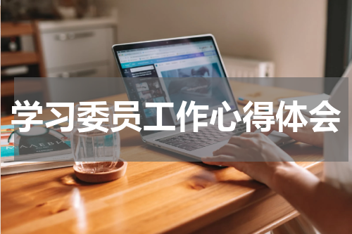 学习委员工作心得体会
