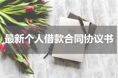 最新个人借款合同协议书