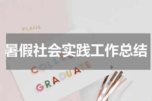 暑假社会实践工作总结