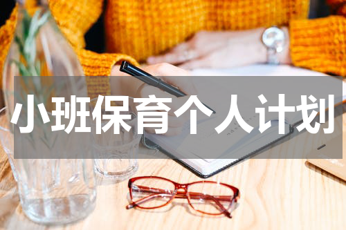 小班保育个人计划