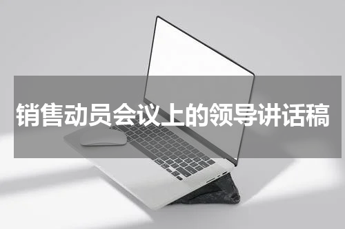 销售动员会议上的领导讲话稿