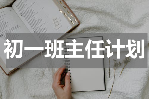 初一班主任计划