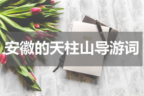 安徽的天柱山导游词