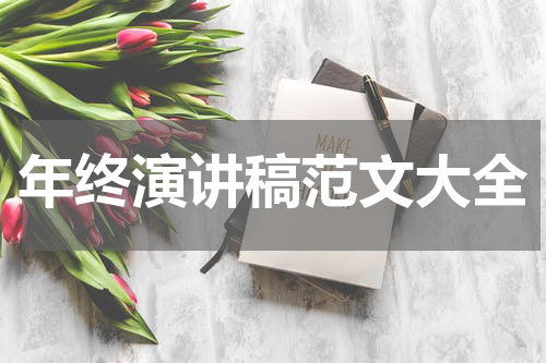 年终演讲稿范文大全
