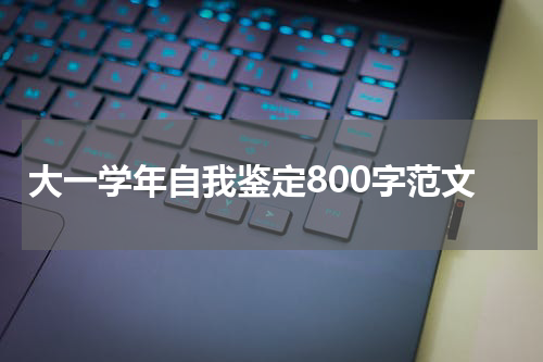 大一学年自我鉴定800字范文