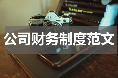 公司财务制度范文