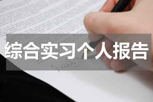 综合实习个人报告
