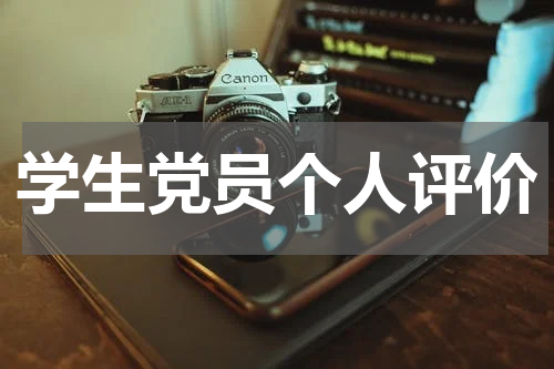 学生党员个人评价