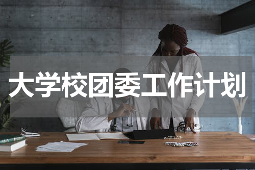 大学校团委工作计划