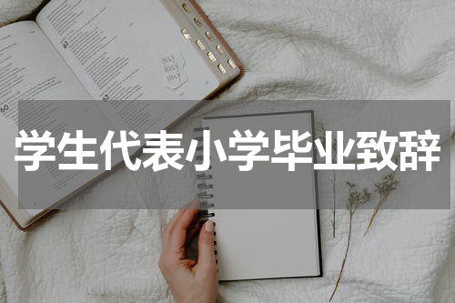 学生代表小学毕业致辞