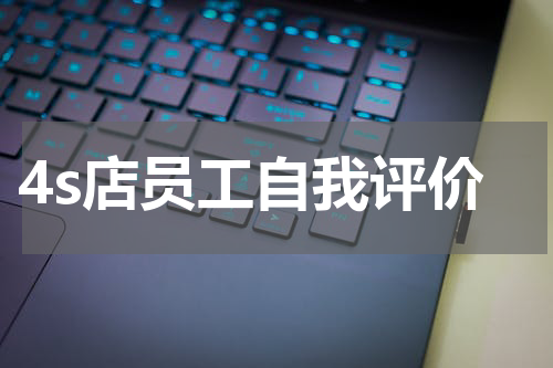 4s店员工自我评价