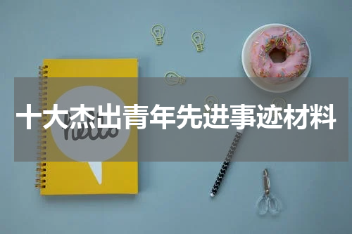 十大杰出青年先进事迹材料