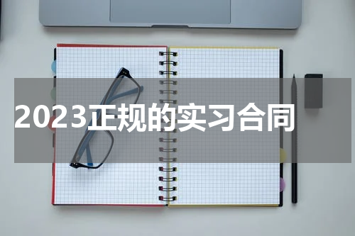 2023正规的实习合同