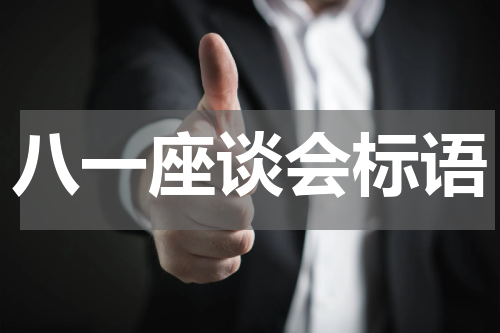 八一座谈会标语