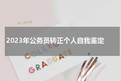 2023年公务员转正个人自我鉴定