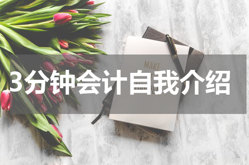 3分钟会计自我介绍