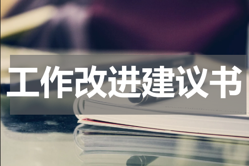 工作改进建议书