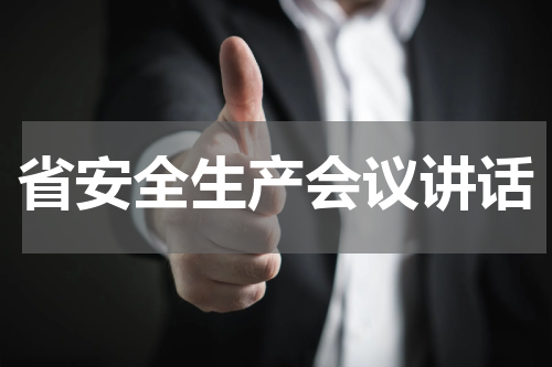 省安全生产会议讲话