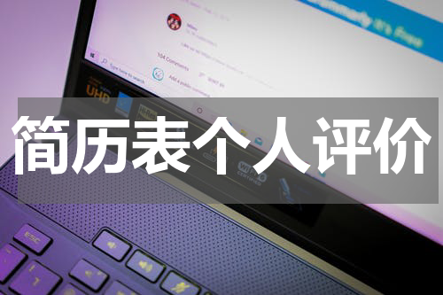 简历表个人评价