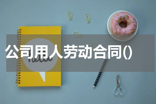 公司用人劳动合同()