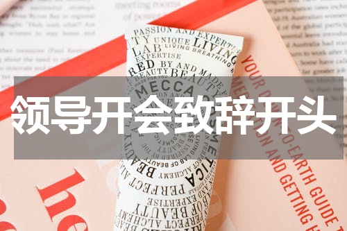 领导开会致辞开头