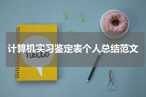 计算机实习鉴定表个人总结范文