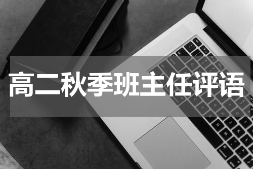 高二秋季班主任评语