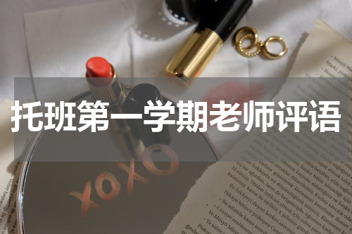 托班第一学期老师评语