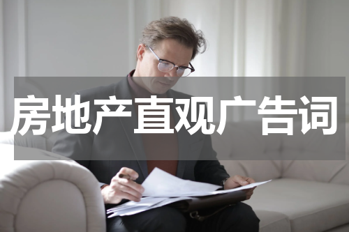房地产直观广告词