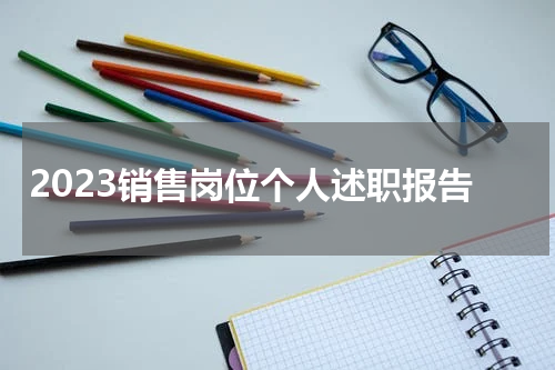 2023销售岗位个人述职报告