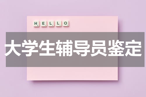 大学生辅导员鉴定