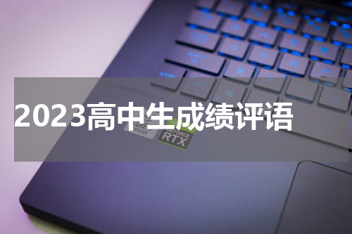 2023高中生成绩评语